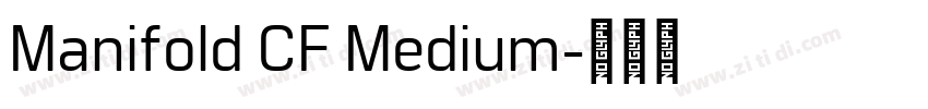 Manifold CF Medium字体转换